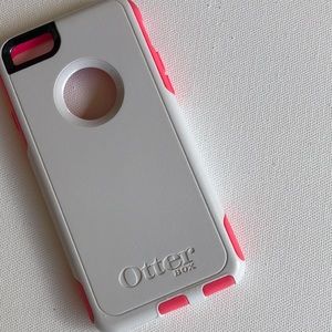 Pink white iPhone 6 Otter Box case